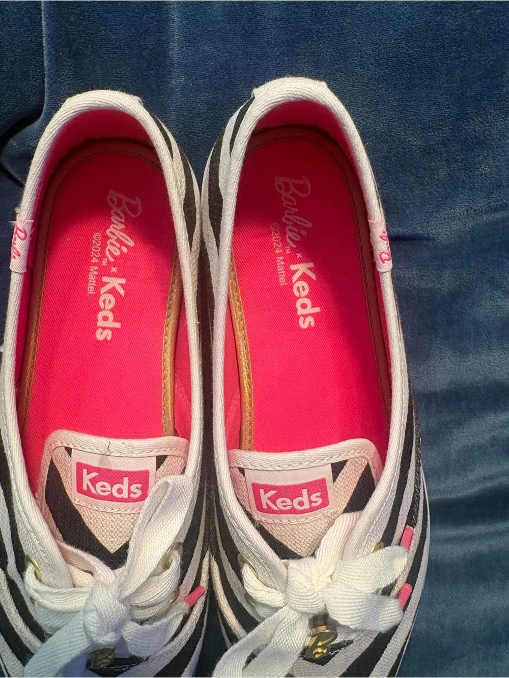 Barbie💕  Women's Cevron Striped Ked’s Canvas Sneaker